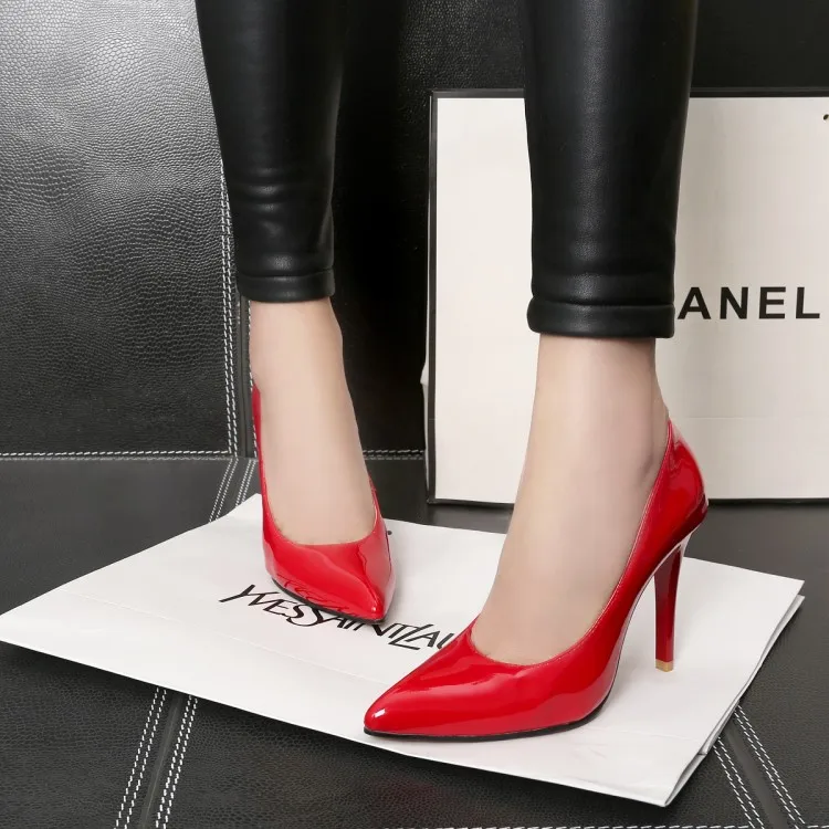 

Big Size 11 12 13 14 15 16 17 ladies high heels women shoes woman pumps Pointed Package the heel Fine with Single shoes