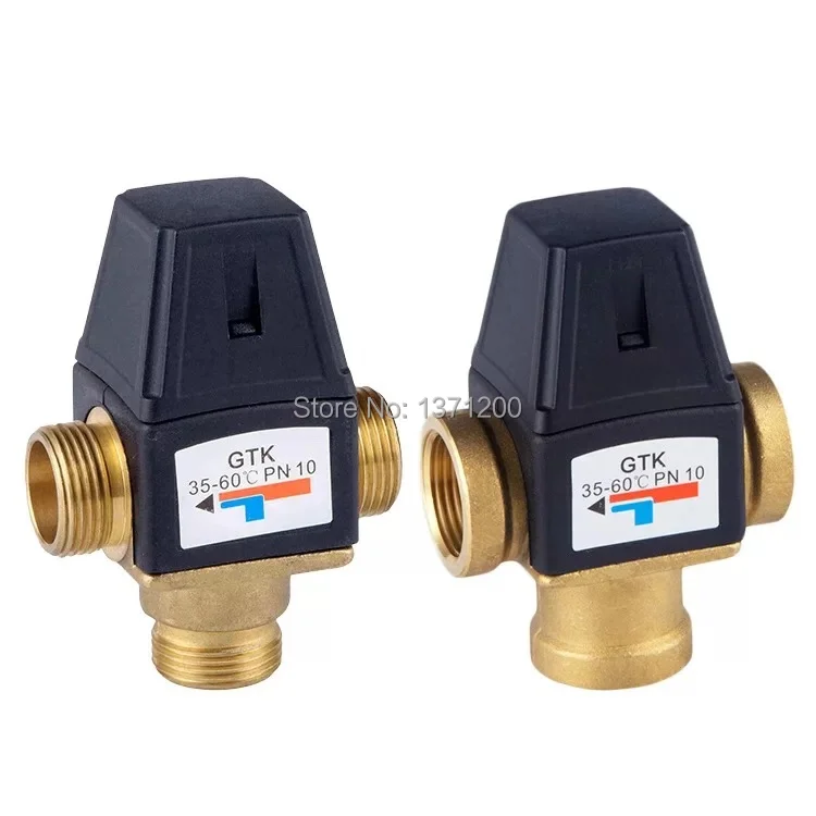 3 способа латунный DN20/DN25 мужской внутренняя резьба воды термостатический смесительный клапан 3/" 1" LS'D инструмент