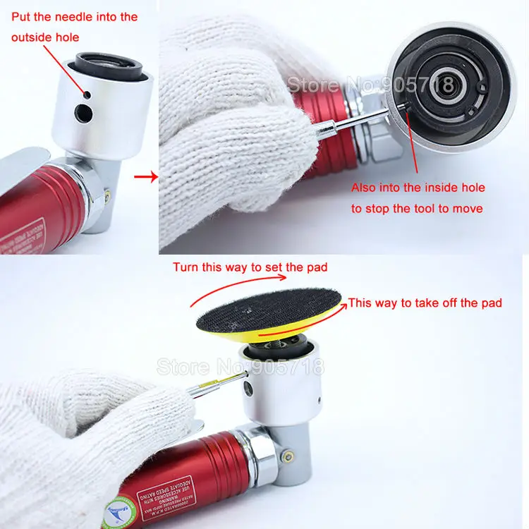 zoro 3 inches Air Sander Polishing Machine 7