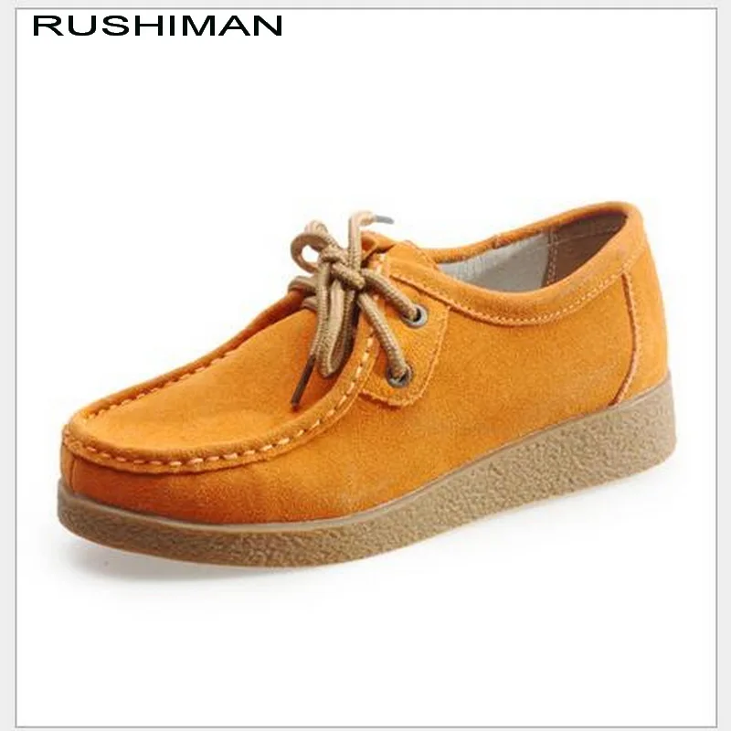 

2018 Spring Autumn Women Platform Shoes Genuine Leather Shoes Oxford Women Fashion Comfortable Loafers Casual Flat Shoes