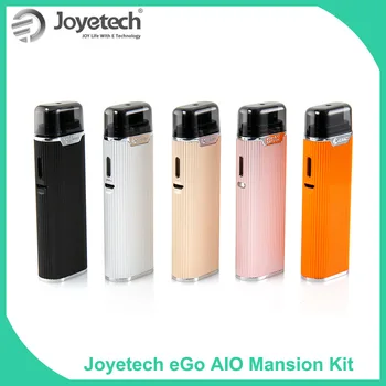 

Original Joyetech eGo AIO Mansion Starter Kit 1300mAh all in one kit with BF SS316 0.6ohm head electronic cigarette vape pen kit