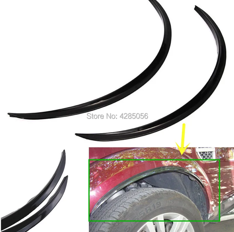 

PU Wheel Arch Eyebrow Stripe Car Wheel Modling Trims For Audi Q7 SQ7 RSQ7 Sline 2006-2015