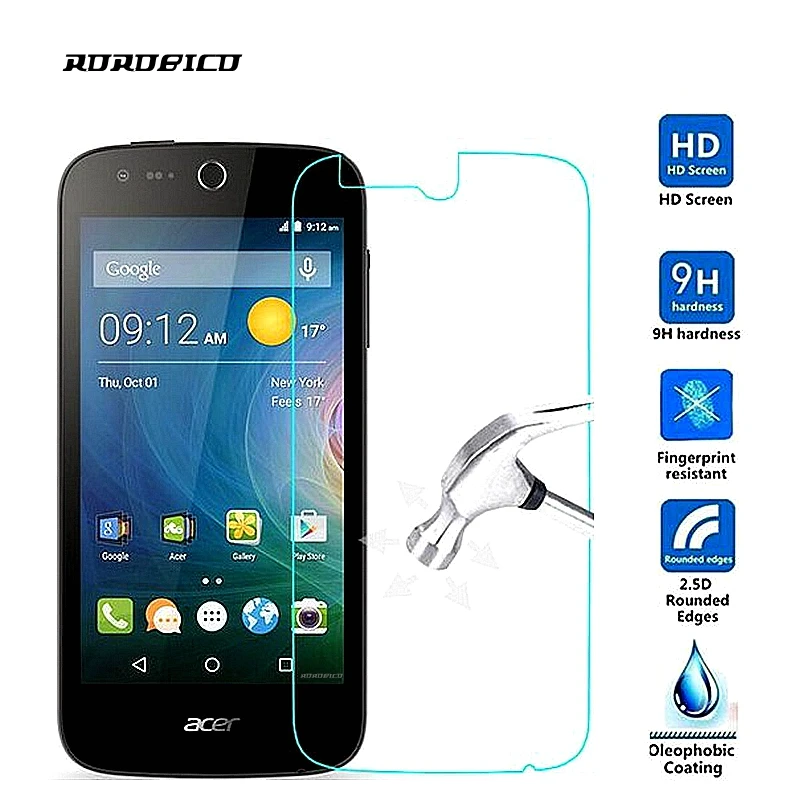 

ROROBICO Premium Tempered Glass For Acer Liquid Z330 Screen Protector Cover