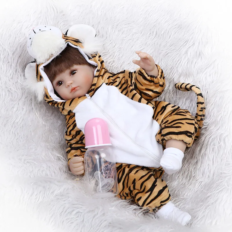 

40CM Vinyl Jointed Reborn Doll Lifelike Kids Baby Dolls for Infant Playmate Christmas Gift S7JN