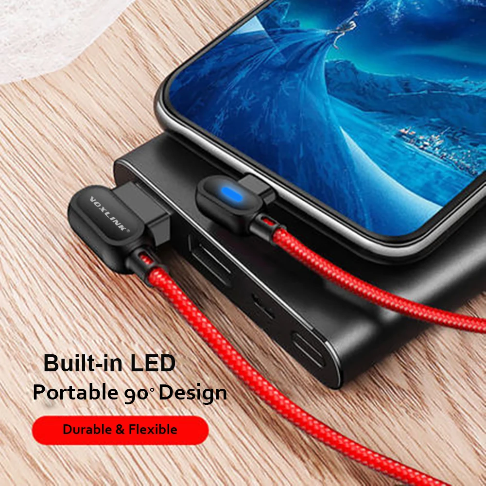 VOXLINK 2.4A كابل يو اس بي ل فون X XS ماكس XR 8 7 6 5 6 s S زائد سريع كابل شحن المحمول الهاتف شاحن الحبل Usb كابل بيانات