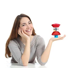 Новая красная 360 Посеребренная Роботизированная призма для общей станции, SURVEYING, GRZ4, GRZ121