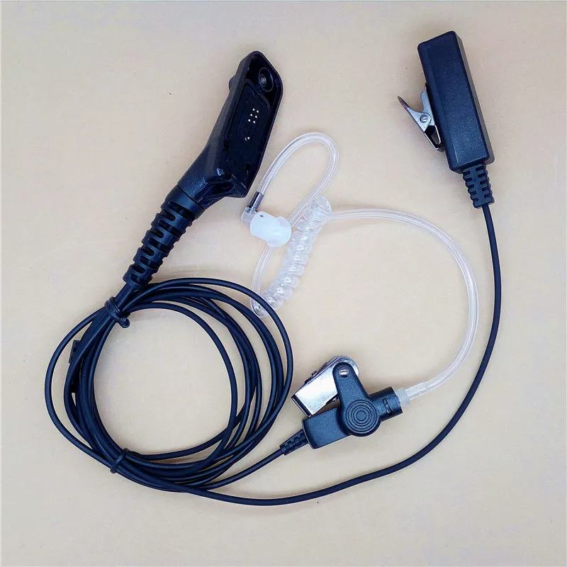 FBI PTT воздушный трубчатый наушник микрофон гарнитура для Motorola Radio APX2000 APX7000 APX6000 APX7500 DGP4150+ DGP5050 DGP5550 рация