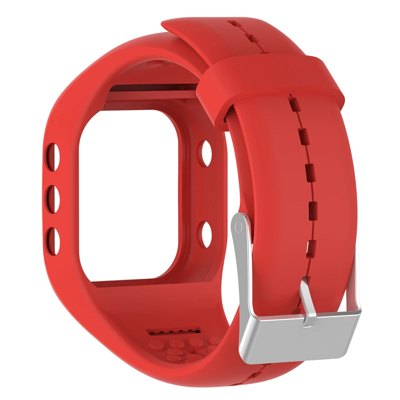 NEW High Quality Soft Silicone Replacement Wrist Band Protector Case Cover for Polar A300 Smart Watch Shell - Цвет: Red