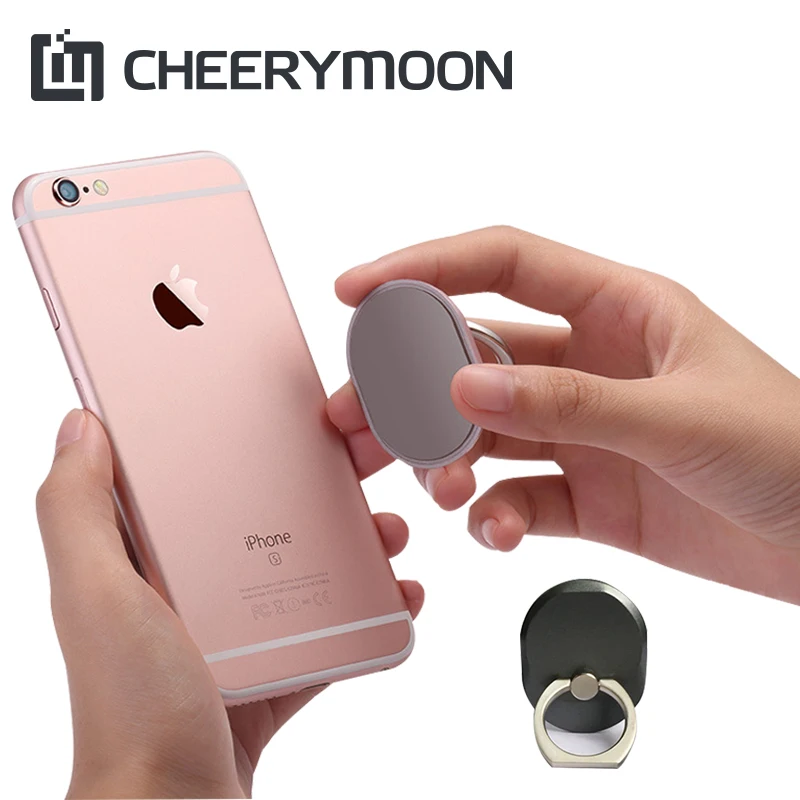 CHEERYMOON Q1 Oval Holder Universal Mobile Phone Ring IRE Metal Finger Grip Stand Stent Bracket For IPhone Samsung AE Saver SHIP