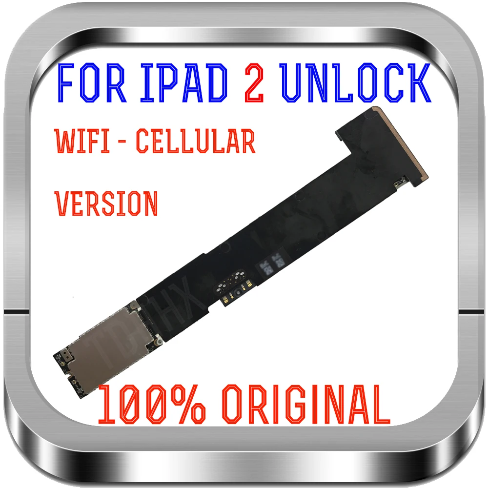 

A1396 or A1397 WIFI-Cellular 3G version for iPad 2 motherboard, Unlocked Mainboard Free iCloud Logic Board Replace for ipad2 MB