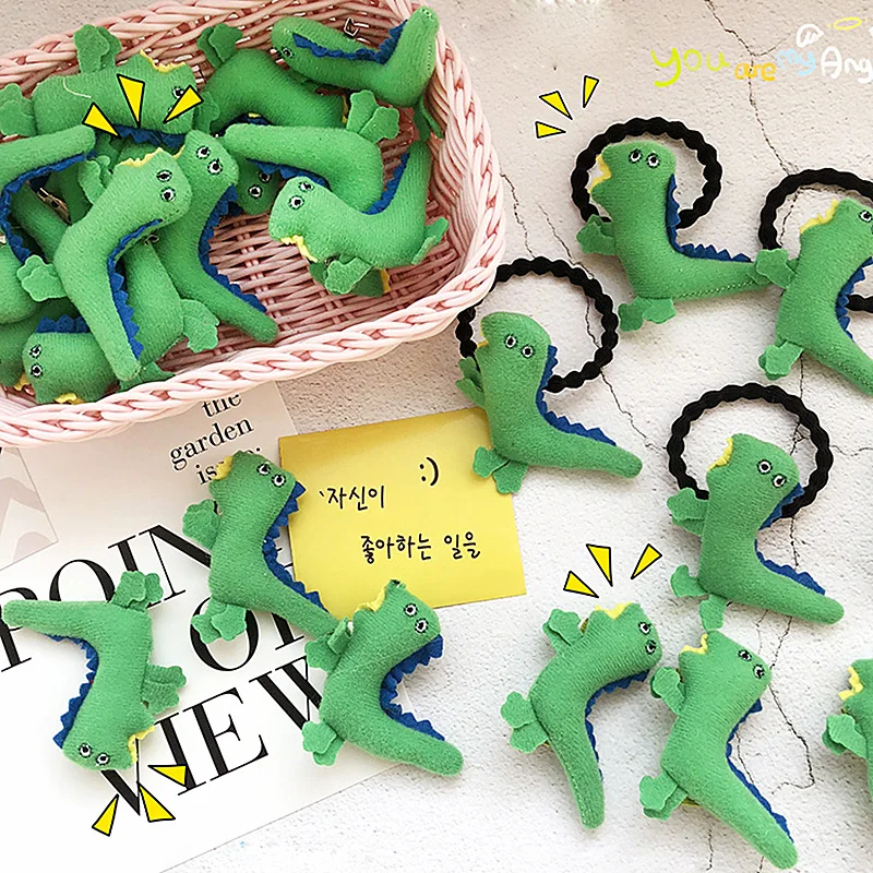 

UNIKIWI.Kawaii Women's Cartoon Dinosaur Hair Bands Ponytail Holder Rubber Bands Girls Cute Scrunchie Headbands Hair Accessories