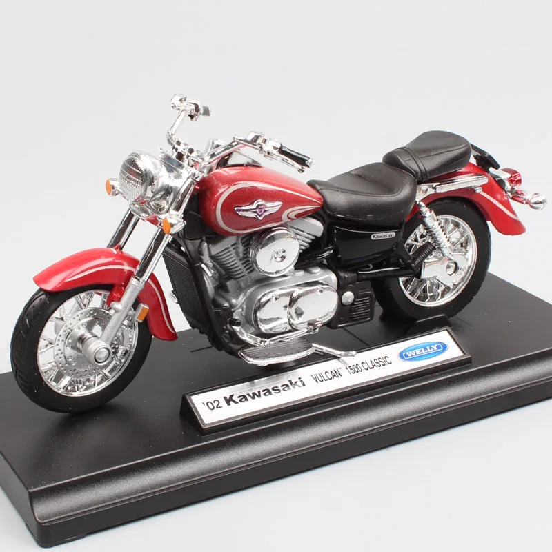 1:18 Масштаб маленький welly 2002 Kawasaki VN Vulcan 1500 средняя полоса классический мотоцикл круизер модель мотоцикла литая игрушка для детей