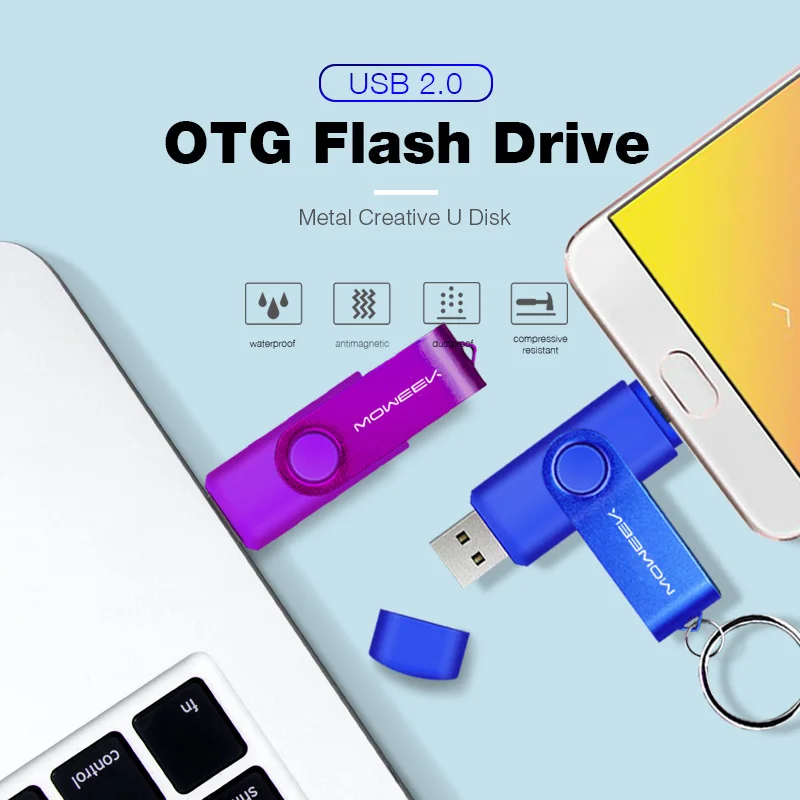 Moweek USB флэш 32 Гб usb 2 0 флеш накопитель 16 64 128 otg 4 ГБ 8 cle ключ бесплатный oem логотип|USB