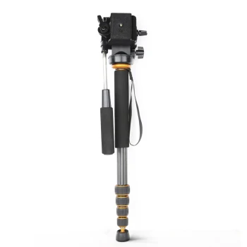 

QingZhuang Q238 carbon fiber camera monopod 5 section professional portable DSLR monopod as trekking pole free shipping