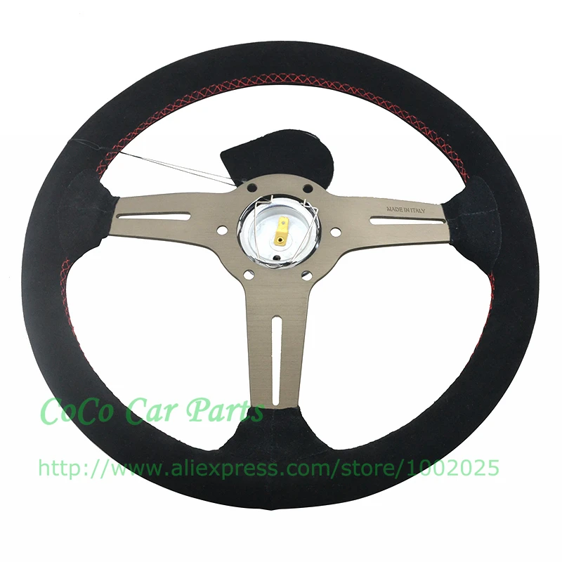 suede titanium car steering wheel (1)