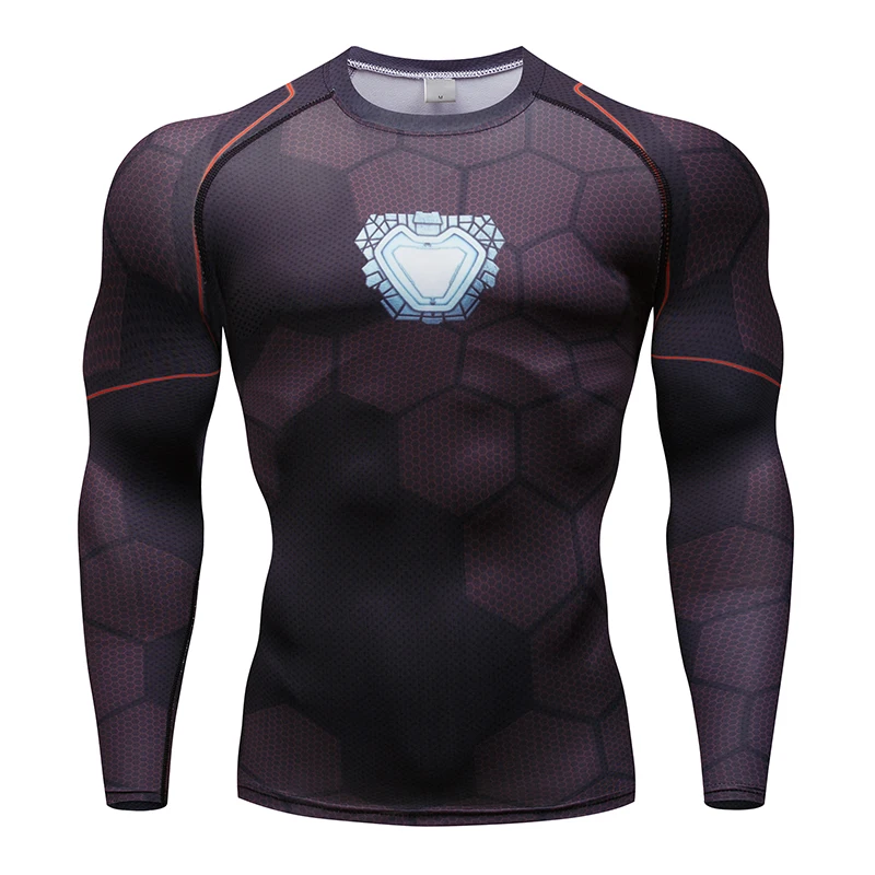 Raglan Sleeve Avengers 3 Iron Man 3D Printed T shirts Men