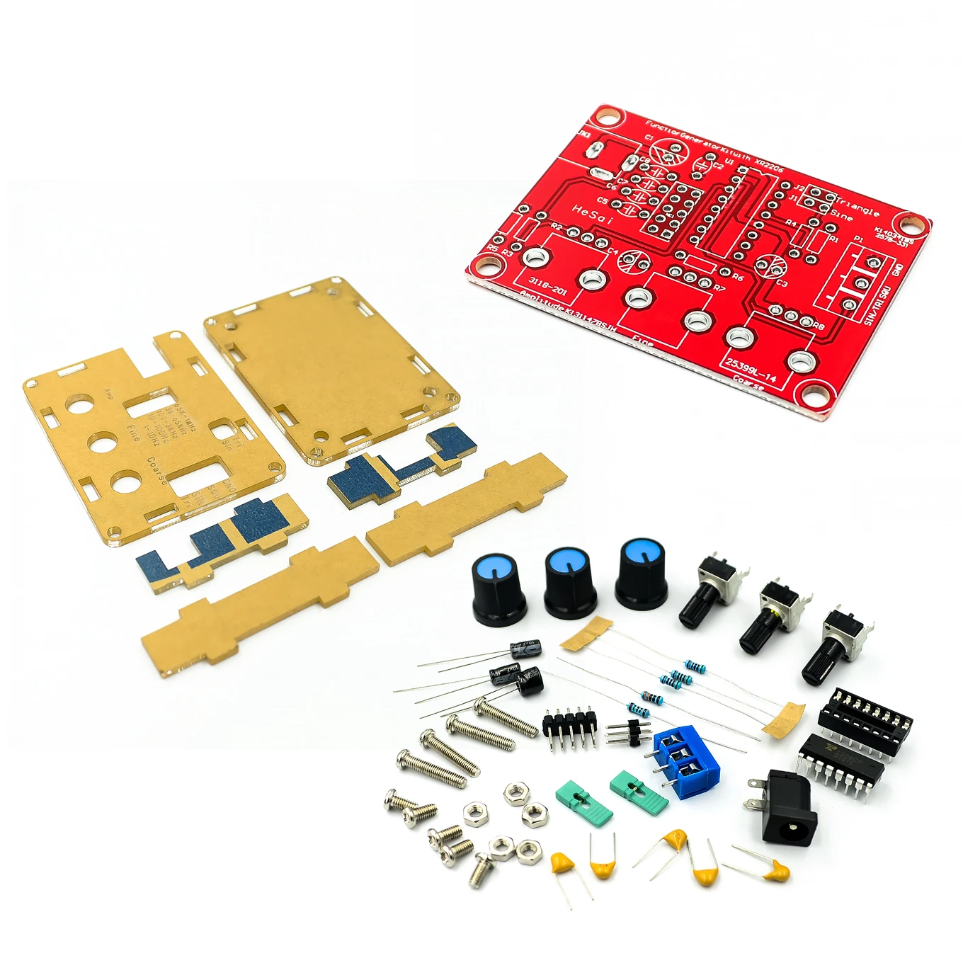 XR2206 1HZ-1MHZ Funktion Signal Generator Module Kit Sine Square Triangle Wave XR2206 1HZ-1MHZ Funktion Signal Generator Module Kit Sine Square Triangle Wave