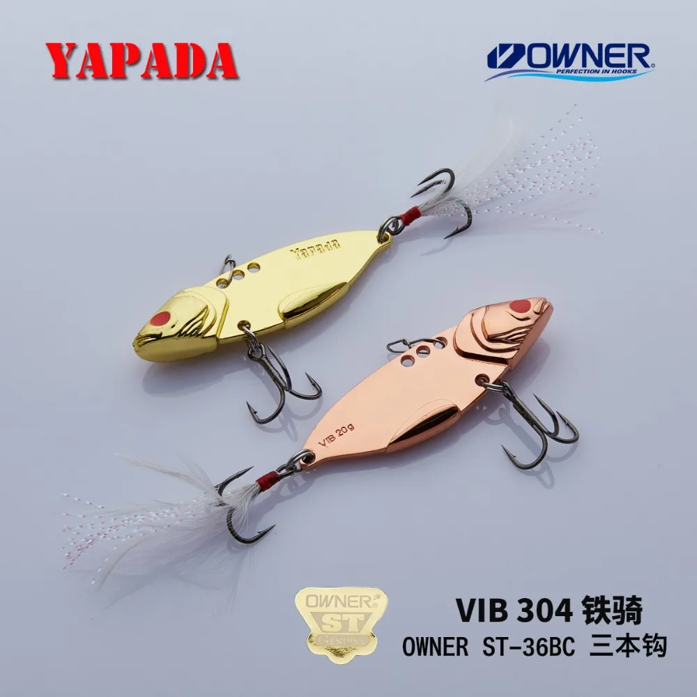 YAPADA VIB 304 стальной батальон 20 г/25 г 62 65 мм усиленный тройной крючок перо
