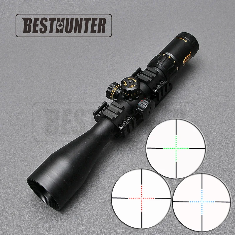 

3.5-10X50 Optics Scope Reticle Crosshair Sight Riflescope With Tri-Rail Three Side 20 mm Weaver Rail For Rifle Optica Caza