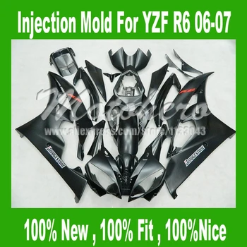 

Injection mold fairings for 06 07 Yamaha YZF-R6 06 07 #44Z63 YZF R6 06 07 YZF 600 R6 06 07 Matte black fairing kits 7gifts