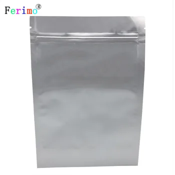 

100pcs Flat bone bag of pure aluminum foil self-styled self-styled bag food bag plastic bags