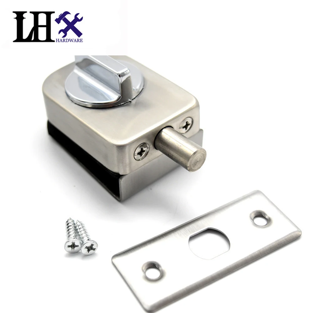 Us 13 06 5 Off Lhx Cmms234 Hardware 45mm 65mm Glass Interior Door Lock Keyless Stainless Simple Helpful Window Locks Shaft Latch Lock In Locks From