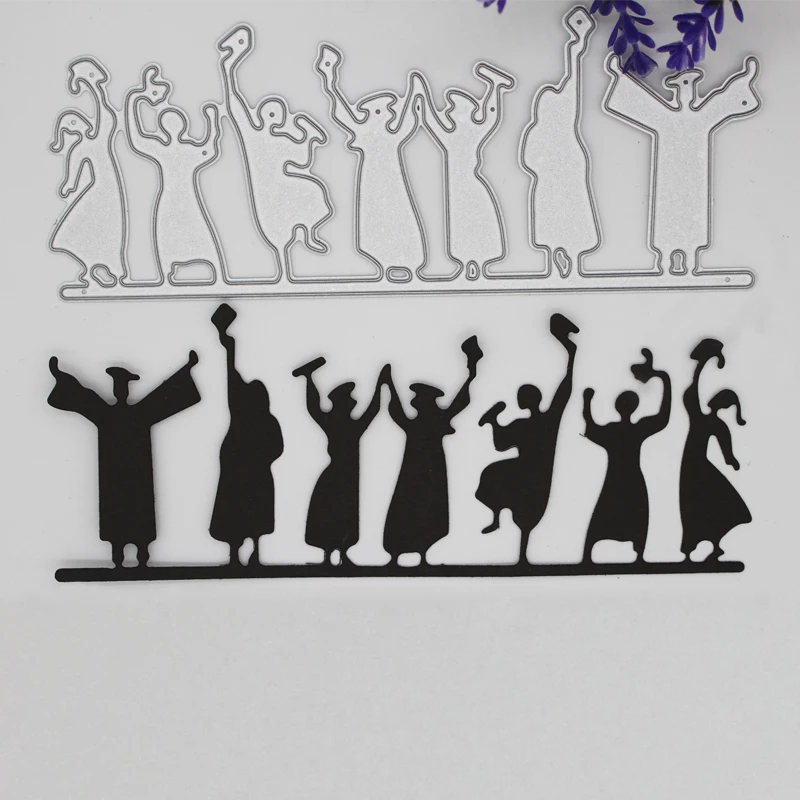 

graduates revelry decoration Metal steel frames Cutting Dies DIY Scrap booking Photo Album Embossing paper Cards 4.5*14.1cm