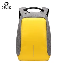 OZUKO New Style City Antitheft Men’s Backpacks Fashion ideas USB Charge Computer Backpack Casual Laptop Rucksack School Bag 2017