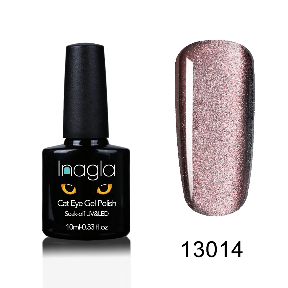 Inagla 5D Гель-лак для ногтей с эффектом «кошачий глаз» 10 мл Магнитный замачивающий УФ гель-Лаки Звездный нефритовый эффект лак УФ Гель-лак для ногтей - Цвет: 13014