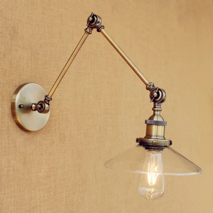 

Sconces Loft Retro Vintage Wall Lights Fixtures Adjustable Swing Long Arm Light Edison Industrial Wall Lamp Appliques Murales