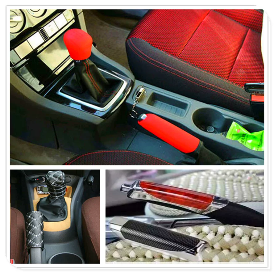 

Car suv rubber Gear Shift Knob Handbrake Cover for Subaru Forester Ascent XV WRX VIZIV Outback Legacy Impreza Crosstrek