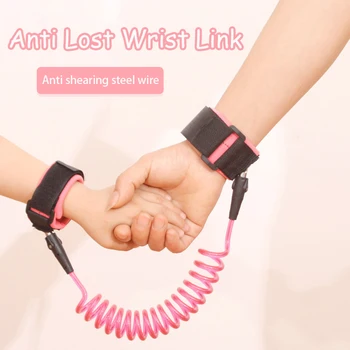 

AAG Key Lock Anti Lost Wrist Link Toddler Safety Harness Wrist Leash Anti Lost Rope Walking Bracelet for Kids Children 10