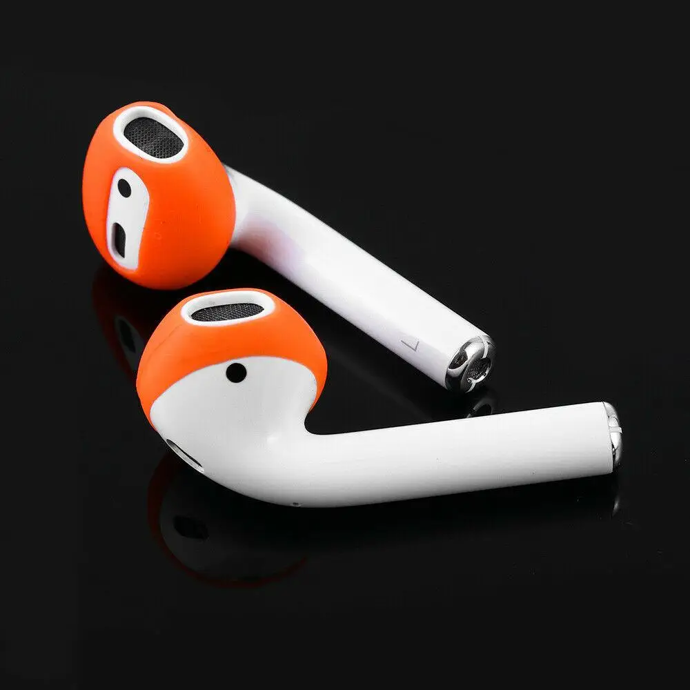 EastVita 2 пары силиконовый чехол, противоскользящие накладки для наушников Apple AirPods Earpods