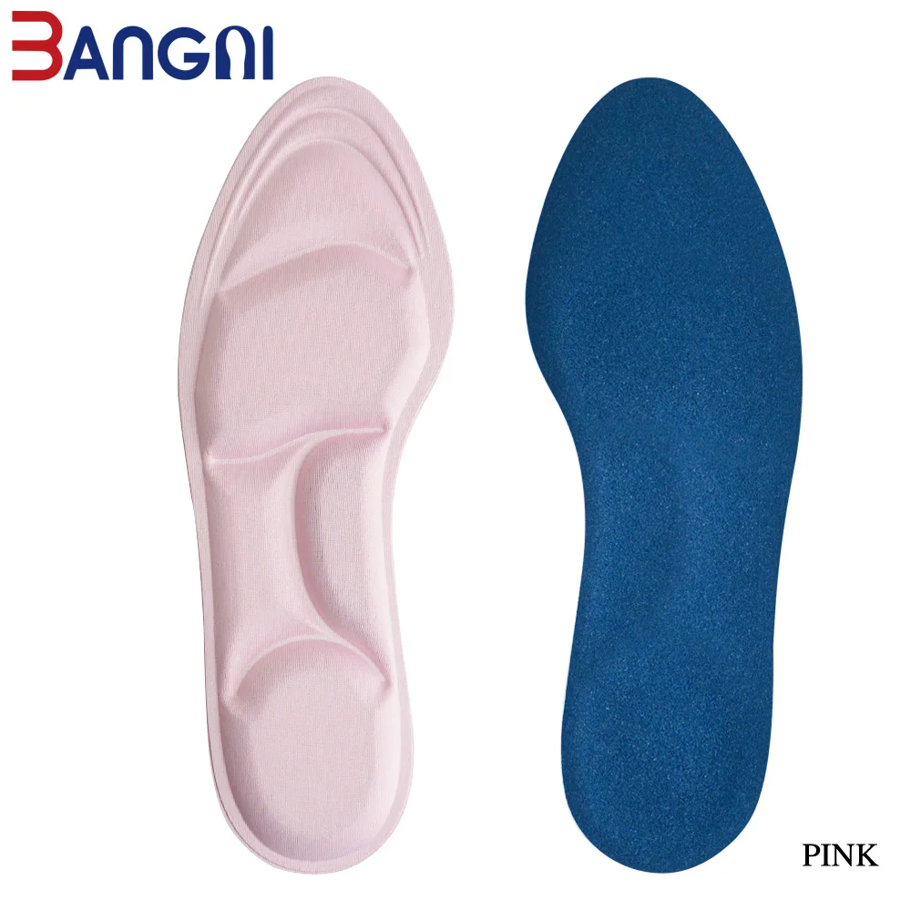 3ANGNI Arch Support Soft Grinding Feet  Sweat-Absorbant Memory Foam Massage Insert Pads Insoles For Women High Heels Shoes