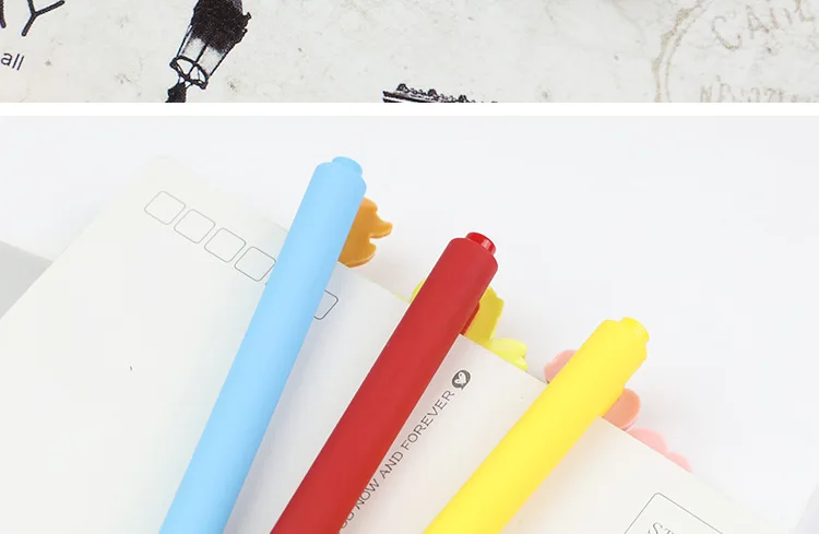 0,5 мм Карамельный цвет единорога Пресс гелевая ручка подпись ручка Эсколар. школьные канцелярские товары поощрительный подарок