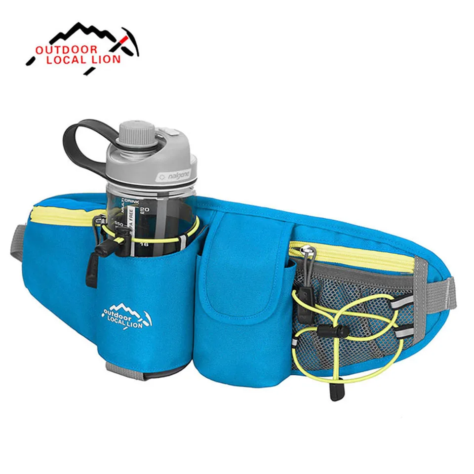 Riñonera con cremallera, bolsa para correr, unisex, de León, para viajes, práctica, para senderismo, deporte, cintura, bolsa para correr, riñonera para bicicleta de carretera