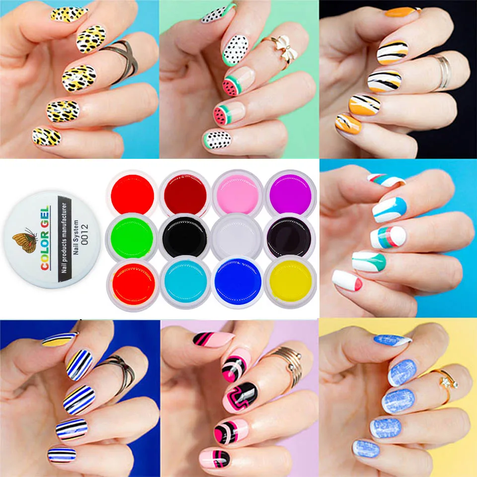 Superior e Base Wirinef Lâmpada Gel Unha Polonês Conjunto Kit Embeber Vernizes Manicure Arte Ferramentas Cabolsa Laca 24w uv Led 11 High Quality Beleza e saúde