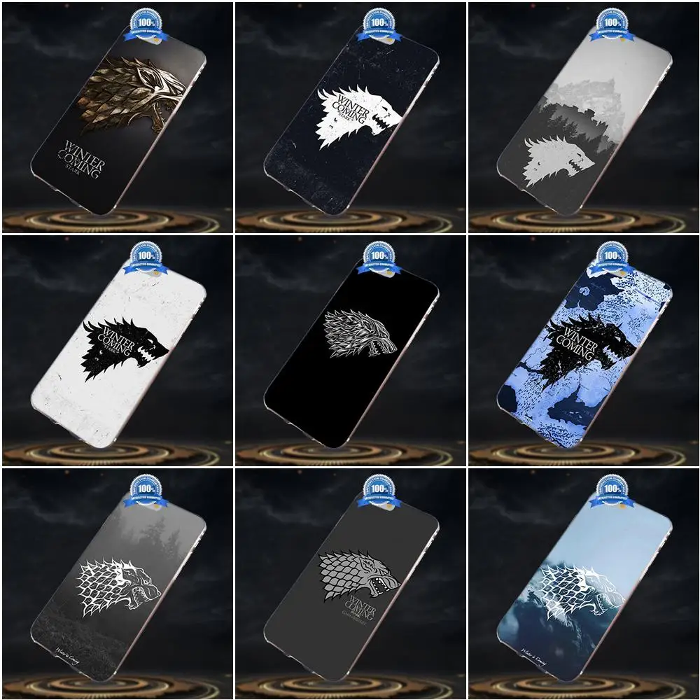 

Bixedx Game Of Throne Stark Winter Is Coming Skin For Apple iPhone 4 4S 5 5C SE 6 6S 7 8 Plus X Galaxy A3 A5 J1 J2 J3 J5 J7 2017