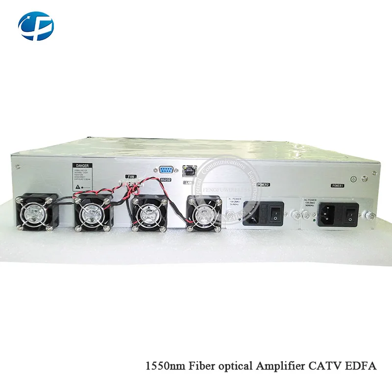 Волоконно-оптический усилитель 1550nm CATV WDM 4 порта EDFA 1310/1490/1550nm, 1U/80 Вт Высокая мощность 16/18/22dBm WDM волоконно-оптический усилитель