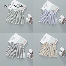 INPEPNOW детские шорты в горошек и полоску для девочек; коллекция года; сезон лето; повседневные детские шорты брюки для девочек шорты для мальчиков; От 1 до 6 лет DK-CZX28