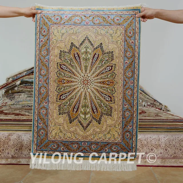 Yilong 2 1 X3 Turkish Silk Carpet Small Handmade Exquisite Yilong 2 1 X3 Turkish Silk Carpet Small Handmade Exquisite Persian Rugs Online