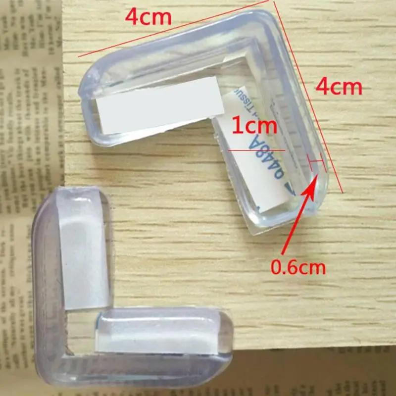 4pcs/lot Kids Baby Safety Protector Cover Furnitures Table Corner Guards Transparent Child Protection Anti-collision Edge Corner