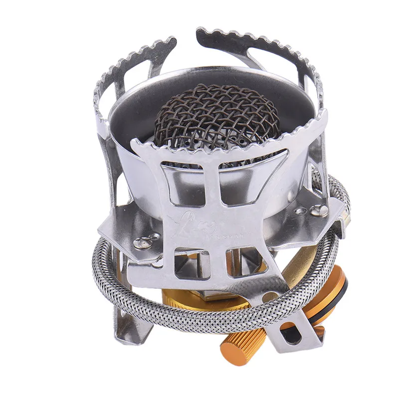 Outdoor camping hiking hose gas stove burner fuel tank gas cooker
