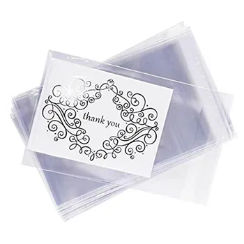 

17.7" x 19.6" 20pcs Clear Resealable Cellophane Cello Bags Self Seal 45x50cm Prints Photos Cookies Candy Treat Party Favors