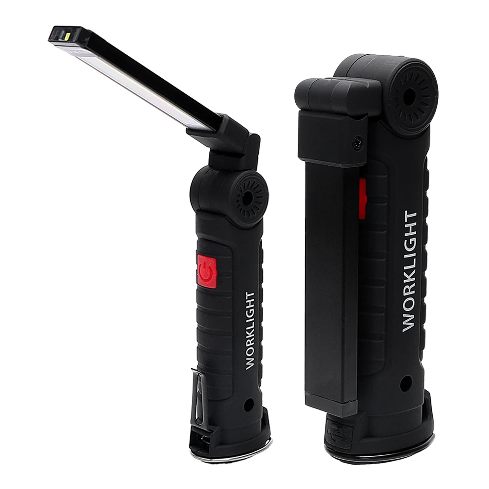 

iTimo Working Light USB Rechargeable Outdoor Lighting Portable Flashlight Emergency COB LED Torch 3 Modes with Magnet Camping