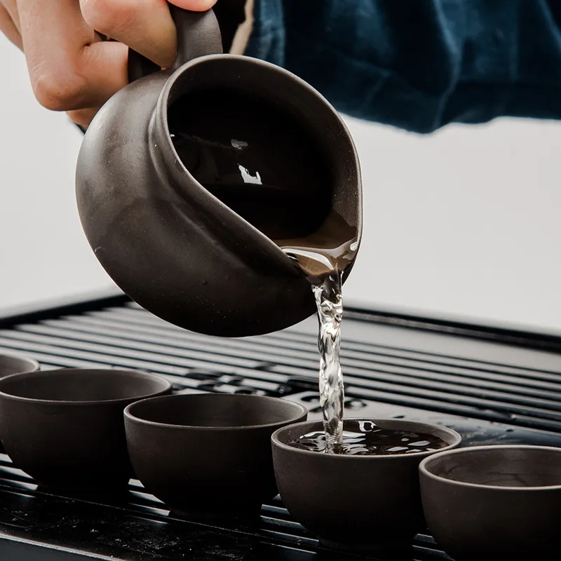 5 Chinese Kung Fu Tea Set Drinkware Purple Clay ceramic Binglie three options include Tea pot Cup Tureen Infuser TeaTray