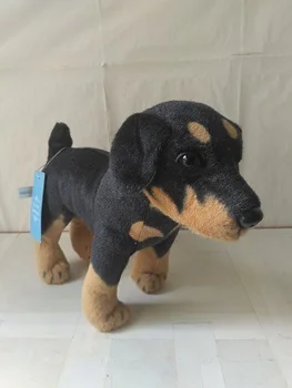 

about 25x27cm lovely standing Rottweiler plush toy simulation dog soft doll birthday gift s0005