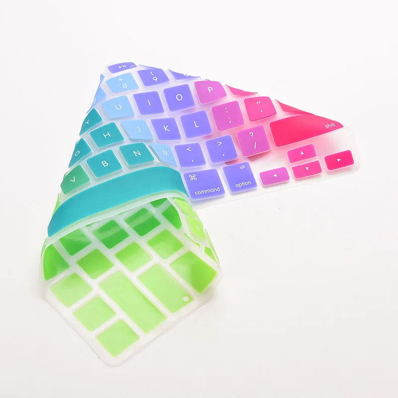 13" 15" 17" Silicone Rainbow Keyboard Skin Cover For Apple Macbook Laptop Keyboard Stickers Keyboard Cover Keypad Skin Protector-5