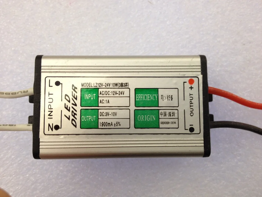 

10W 12V-24V Low voltage constant current led drive power supply,output 3-10v 900ma,waterproof transformer