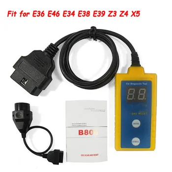 

Top Quality Airbag Scan Reset Tool B800 for BMW 1994-2003 E36 E46 E34 E38 E39 Z3 Z4 X5 B800 Read and Clear Airbag Trouble Codes